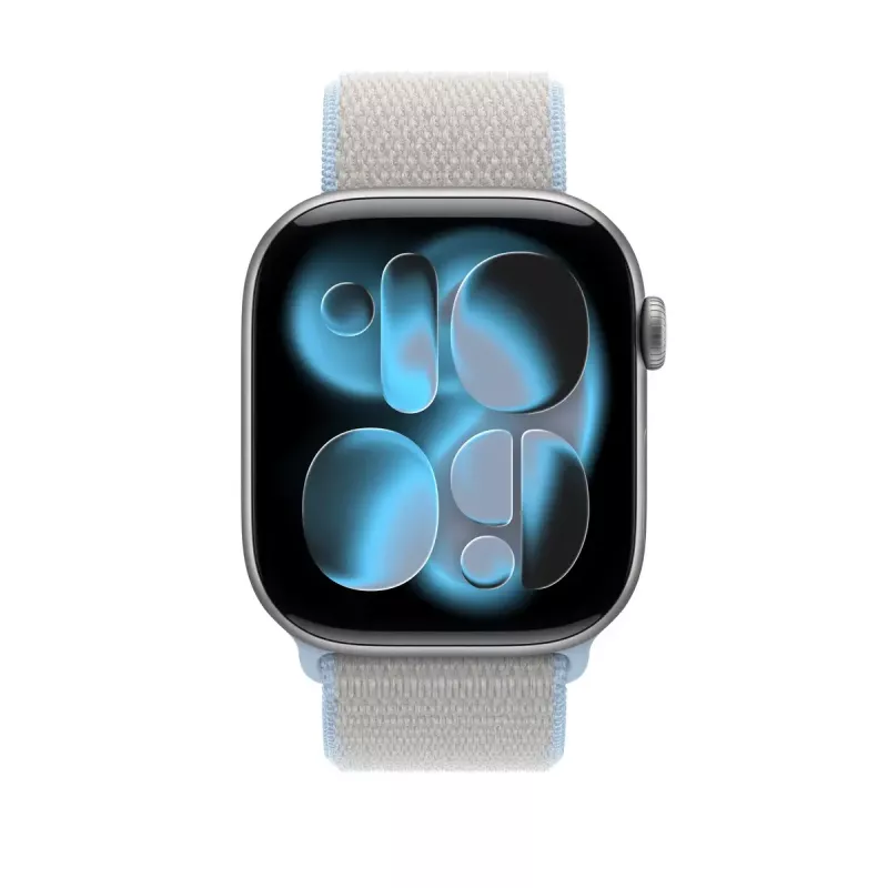 Band – Apple Sport Loop voor 46mm Apple Watch, Blue Mist (grijs), enkelstuks
