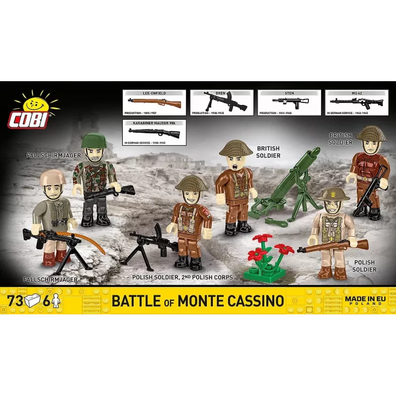 Bouwset Cobi Blocks Slag om Monte Cassino historisch militair diorama COBI-2063