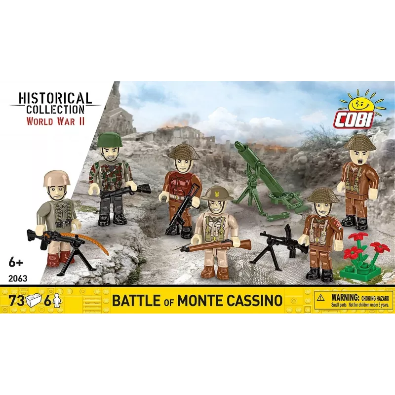 Bouwset Cobi Blocks Slag om Monte Cassino historisch militair diorama COBI-2063