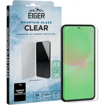Eiger Mountain Glass Clear gehard glas displaybescherming voor Samsung Galaxy A57/S25 FE (EGSP01123)