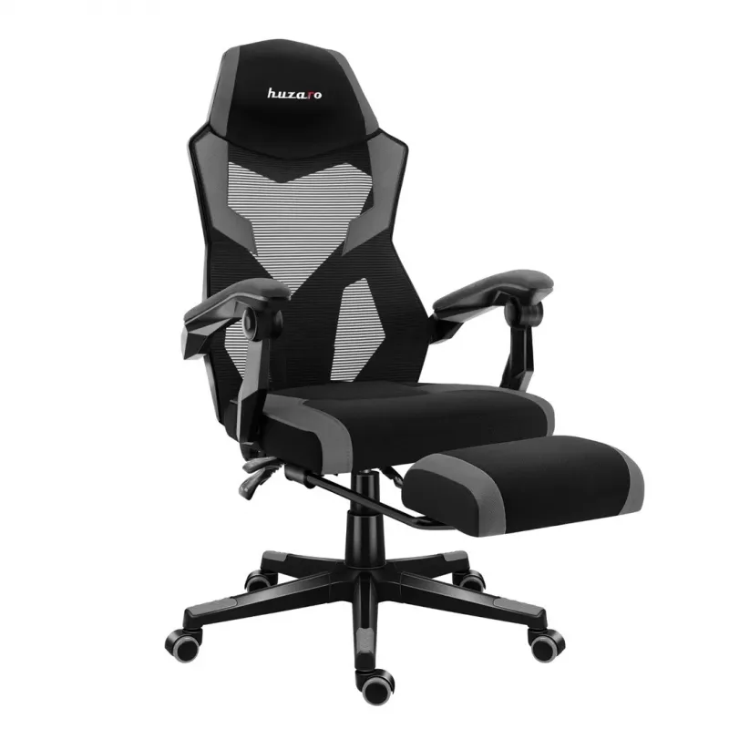 Gamingstoel huzaro Combat 3.1 grijs — ergonomisch, verstelbare zitgelegenheid voor gamers