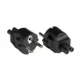 Good Connections PA-0005S - type E/F hybride - C5 - 250 V - 2,5 A - zwart - polyvinylchloride (PVC)