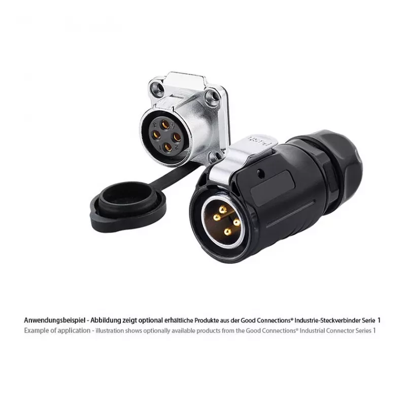 Good Connections industriële connector S1 - Power 4-pin M20