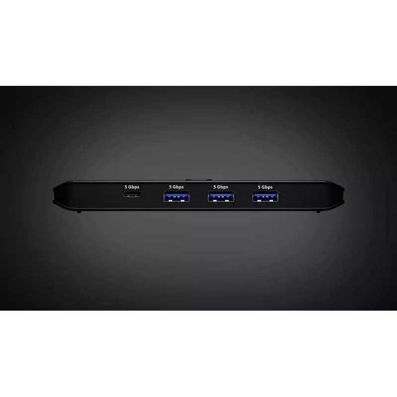 USB 3.2 Gen1 2x4 sharing switch ATEN US5324 met host A + C en 4 apparaataansluitingen
