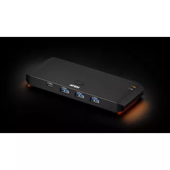 USB 3.2 Gen1 2x4 sharing switch ATEN US5324 met host A + C en 4 apparaataansluitingen