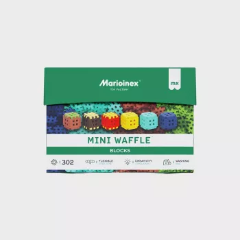 Constructieblokken Marioinex Mini Waffle 302 delen — stapelbare, in elkaar grijpende bouwset