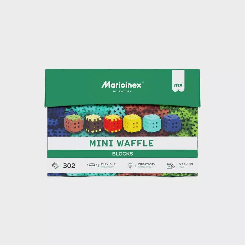 Constructieblokken Marioinex Mini Waffle 302 delen — stapelbare, in elkaar grijpende bouwset