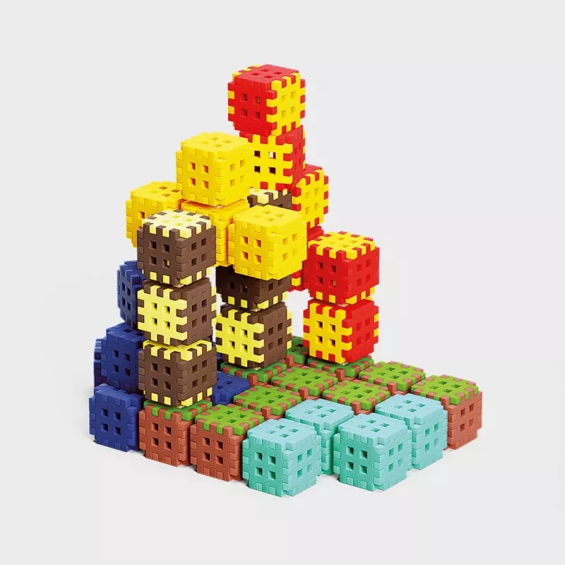 Constructieblokken Marioinex Mini Waffle 302 delen — stapelbare, in elkaar grijpende bouwset
