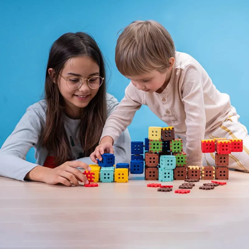 Bouwspeelgoed Marioinex Klocki Waffle Mini Blocks — 502 stuks