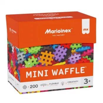 Constructieblokken Marioinex Mini Waffle 200 stuks – kunststof bouwsteensysteem om in elkaar te steken