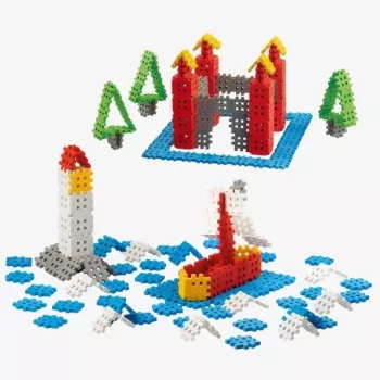 Constructieblokken Marioinex Mini Waffle 200 stuks – kunststof bouwsteensysteem om in elkaar te steken
