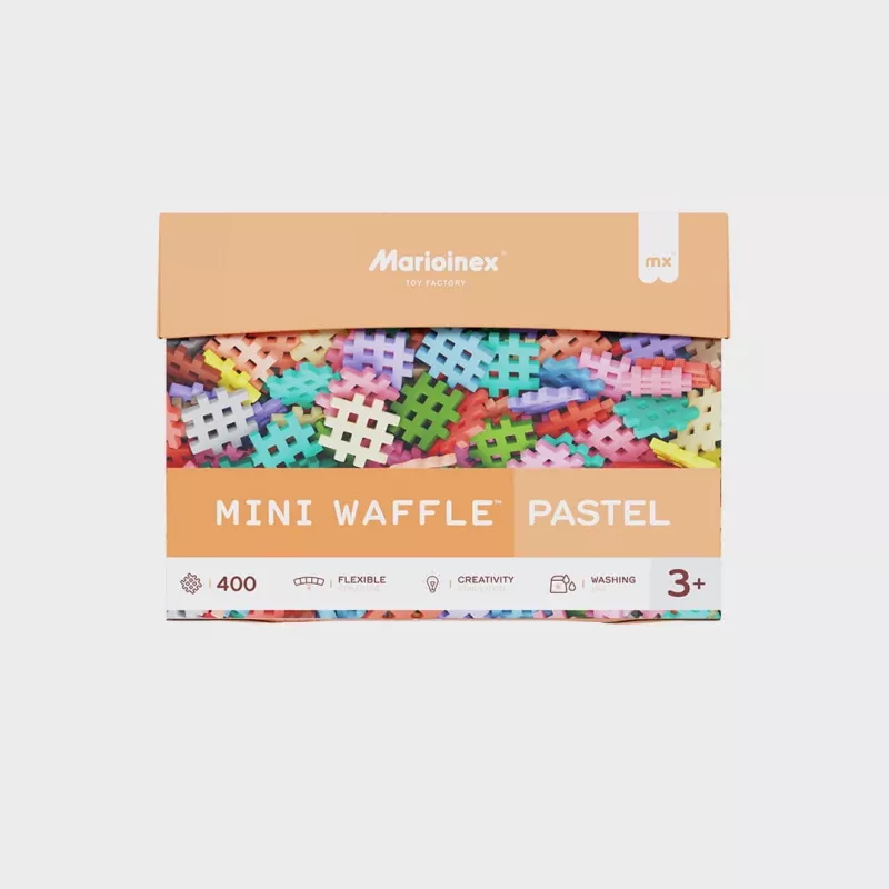Bouwstenen Marioinex Mini Waffle 400 stuks pastel – bouwset voor kinderen