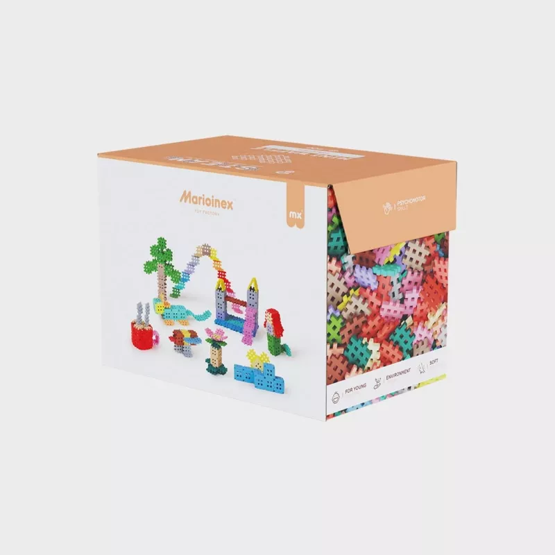 Bouwstenen Marioinex Mini Waffle 400 stuks pastel – bouwset voor kinderen