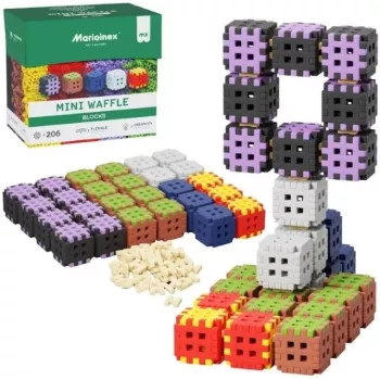 Bouwblokken Marioinex Mini Waffle 206 stuks — kinderset