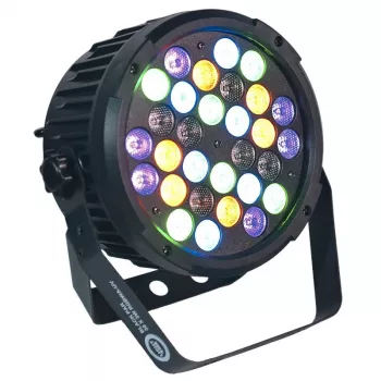 LIGHT4ME zwart PAR 30x3W RGBA-UV LED-schijnwerper