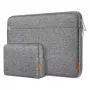 Hoes Inateck LB01005 voor 35,6 cm (14 inch) laptops, grijs, effen oppervlak