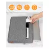Hoes Inateck LB01005 voor 35,6 cm (14 inch) laptops, grijs, effen oppervlak