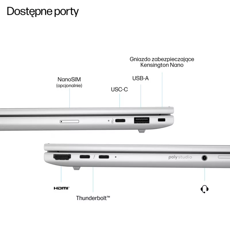 Laptop HP EliteBook 8 G1i – 16 inch Ultra, Intel 5 225U, 16 GB RAM, 512 GB SSD, Windows 11 Pro