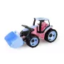 Speelgoedtractor met schep Lena model 02050 — roze, 62 cm