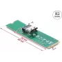 Converter M.2 Key M naar 1× SFF-8654 4i DELOCK 64361