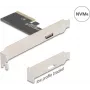 DELOCK PCI Express x4 naar 1x externe OCuLink (SFF-8612) adapterkaart, low-profile