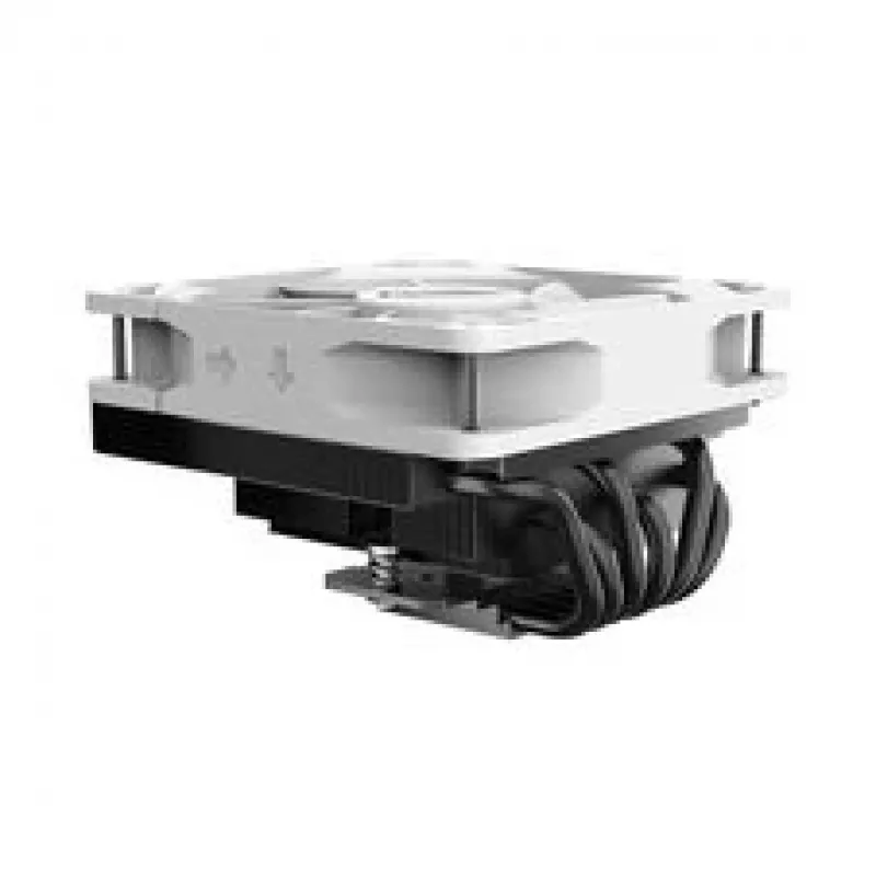 CPU-koeler Akasa VIPER H6L wit – platte luchtkoeler, enkele ventilator, tower-koellichaam