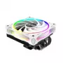 CPU-koeler Akasa SOHO H6L RGB wit – low-profile koellichaam met RGB-ventilator, compatibel met Mini-ITX compacte systemen