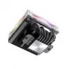 CPU-koeler Akasa SOHO H6L RGB wit – low-profile koellichaam met RGB-ventilator, compatibel met Mini-ITX compacte systemen