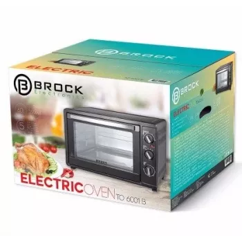 Mini-oven Brock Electronics TO 6001 B – 60 l, 2200 W, zwart