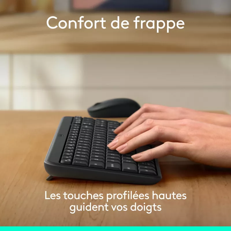 Logitech MK250 - toetsenbord-muisset - draadloos