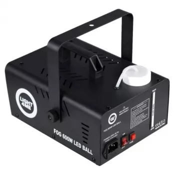 LIGHT4ME FOG 600W LED BALL - nevelmachine, nevelverlichtingseffect/disco-bal, draadloze afstandsbediening