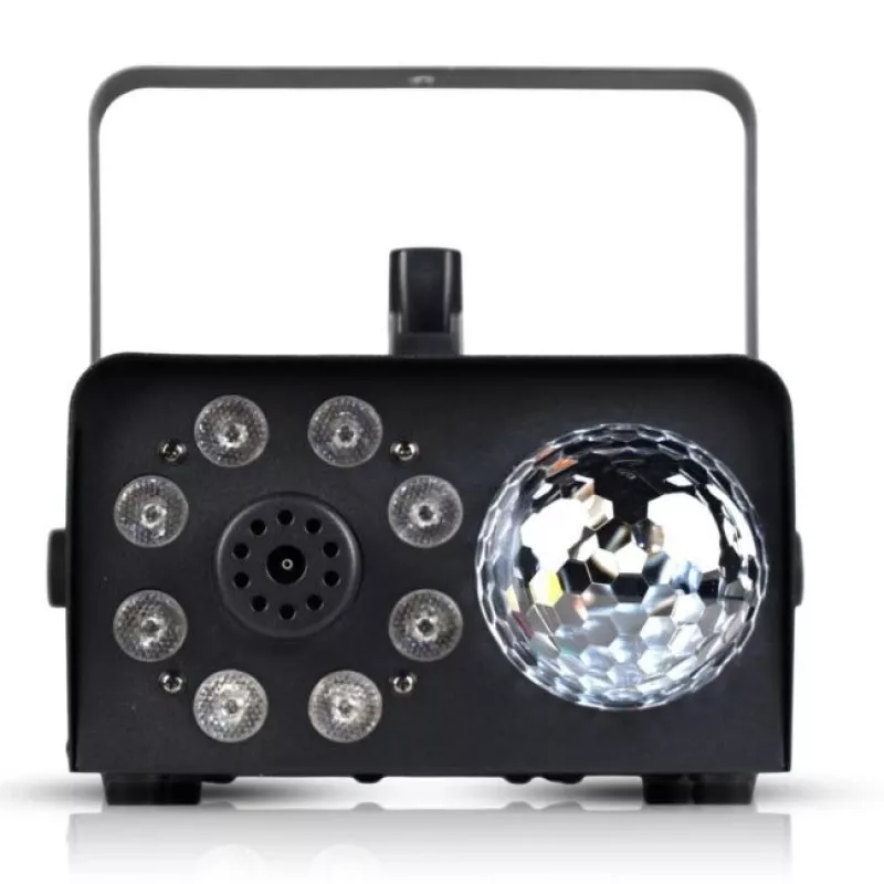 LIGHT4ME FOG 600W LED BALL - nevelmachine, nevelverlichtingseffect/disco-bal, draadloze afstandsbediening