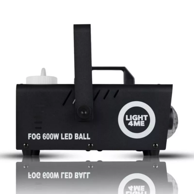 LIGHT4ME FOG 600W LED BALL - nevelmachine, nevelverlichtingseffect/disco-bal, draadloze afstandsbediening