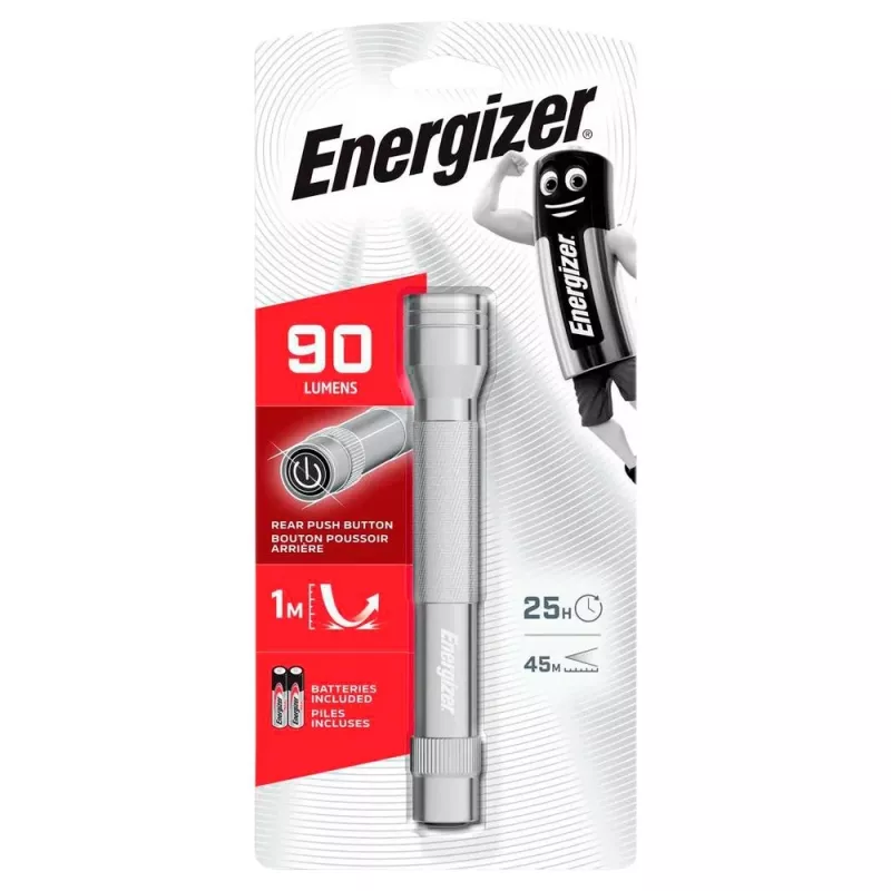 LED-metaalzaklamp 90 lumen zilver