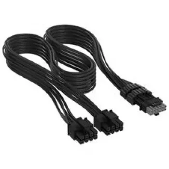 Corsair Premium-Sleeved 2x 8-pin naar 12V-2x6-kabel, voor Type-4-voeding – zwart