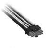 Corsair Premium-Sleeved 12V-2x6 naar 12V-2x6-kabel, universeel - zwart/wit