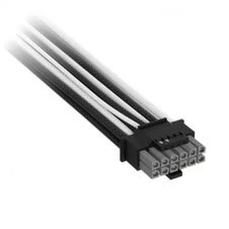 Corsair Premium-Sleeved 12V-2x6 naar 12V-2x6-kabel, universeel - zwart/wit