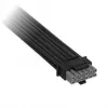 Corsair Premium-Sleeved 12V-2x6 naar 2x 6+2-pin-PCIe-kabel, universeel – zwart