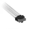 Corsair Premium-Sleeved 12V-2x6 naar 2x 6+2-pin-PCIe-kabel, universeel - wit
