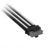 Corsair Premium-Sleeved 12V-2x6 naar 2x 6+2-pin-PCIe-kabel, universeel – zwart/wit