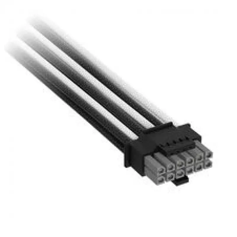 Corsair Premium-Sleeved 12V-2x6 naar 2x 6+2-pin-PCIe-kabel, universeel – zwart/wit