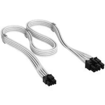 Corsair Premium-Sleeved 6+2-pin-PCIe-kabel, voor Type-5-voeding – wit