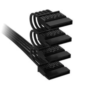 Corsair Premium Sleeved 4x SATA-stroomkabel, voor Type-5-voeding – zwart