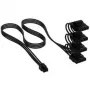 Corsair Premium Sleeved 4x 4-pin Molex-kabel, voor Type-5-voeding – zwart
