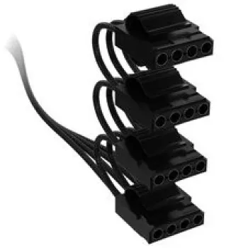 Corsair Premium Sleeved 4x 4-pin Molex-kabel, voor Type-5-voeding – zwart