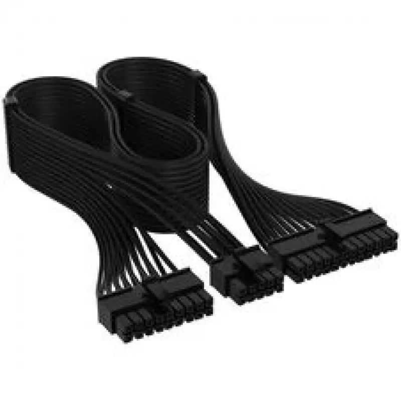 Corsair kabelset, Type 4, DC-kabel Starter Kit, individueel gesleeved – zwart
