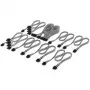 Corsair kabelset, Type 4, DC-kabel Pro Kit, individueel gesleeved – zwart / wit