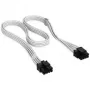 Corsair kabel, Type 4, EPS/ATX12V, 8-pin (4+4), 750 mm, individueel gesleeved – wit