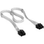Corsair kabel, Type 4, PCIe-stroomaansluiting, 8-pin (6+2), 650 mm, individueel gesleeved – wit