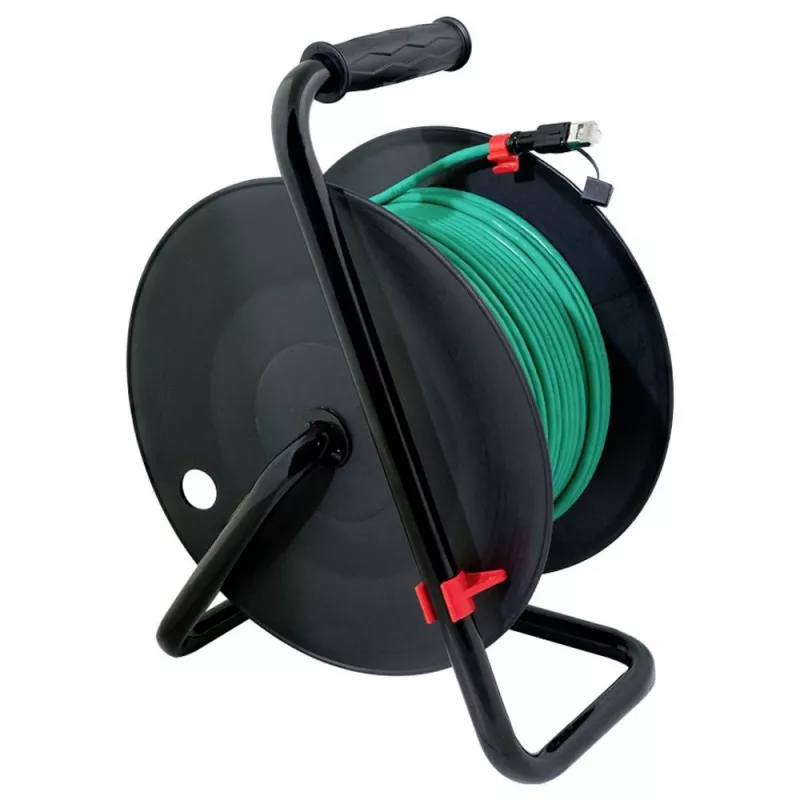 Logilink netwerkkabelhaspel groen CAT 6A S/FTP, 80 m | CQ3080S